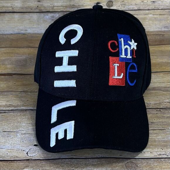 Chile Unisex One Size Adjustable 6 Panels Cap with Country thematic embroidery - Picture 1 of 15
